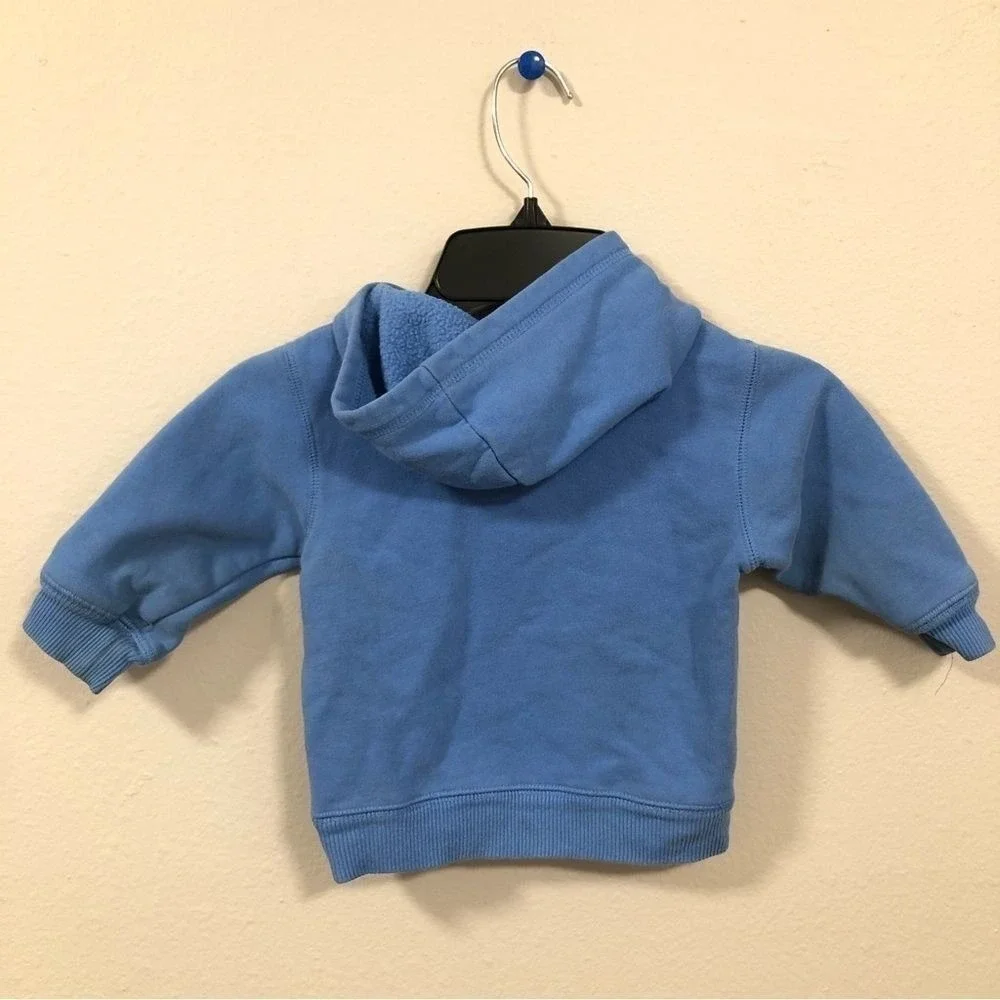 Disney Mickey Mouse Arctic Adventures Blue Hoodie Sweatshirt Kids 12M